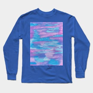 Blue and Purple Swirl Long Sleeve T-Shirt